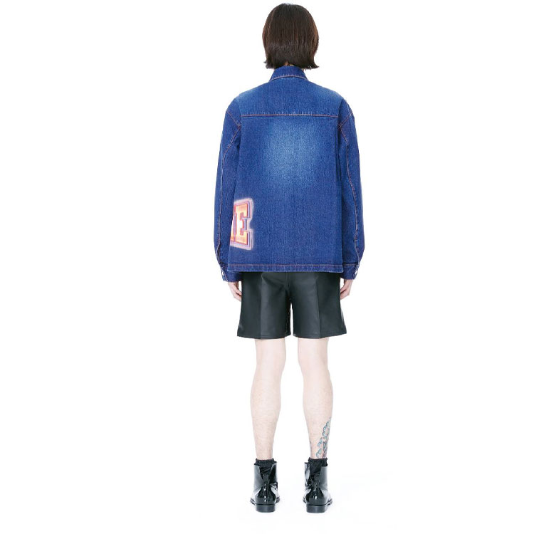 WE11DONE FW22 Oversized Washed Denim Jacket Unisex Blue. WD-DJ3-22-312-U-BL 圖 5
