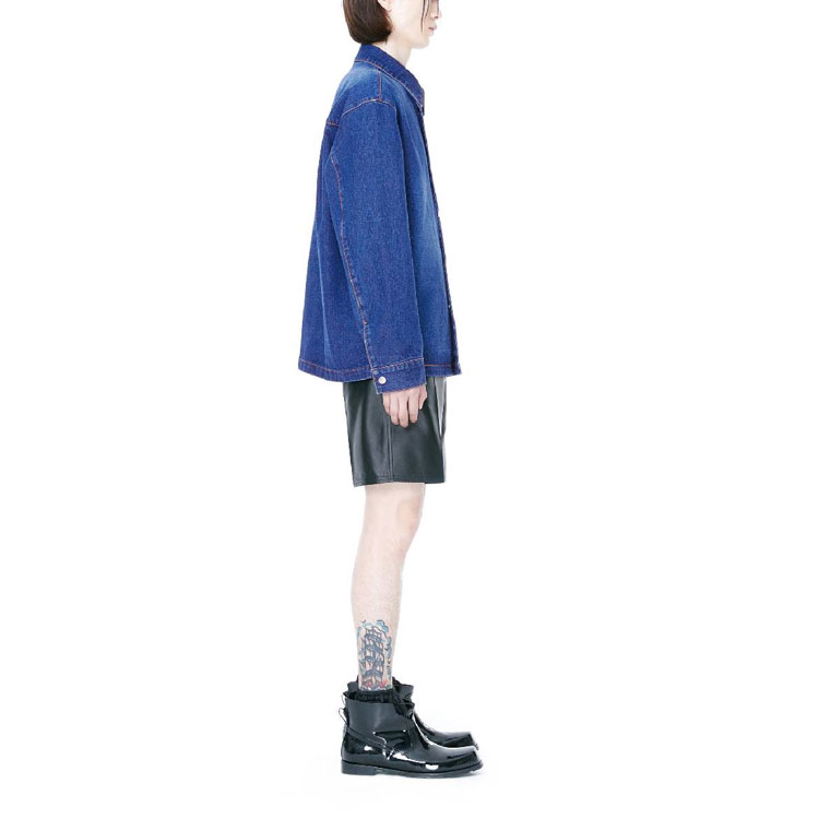 WE11DONE FW22 Oversized Washed Denim Jacket Unisex Blue. WD-DJ3-22-312-U-BL 圖 6