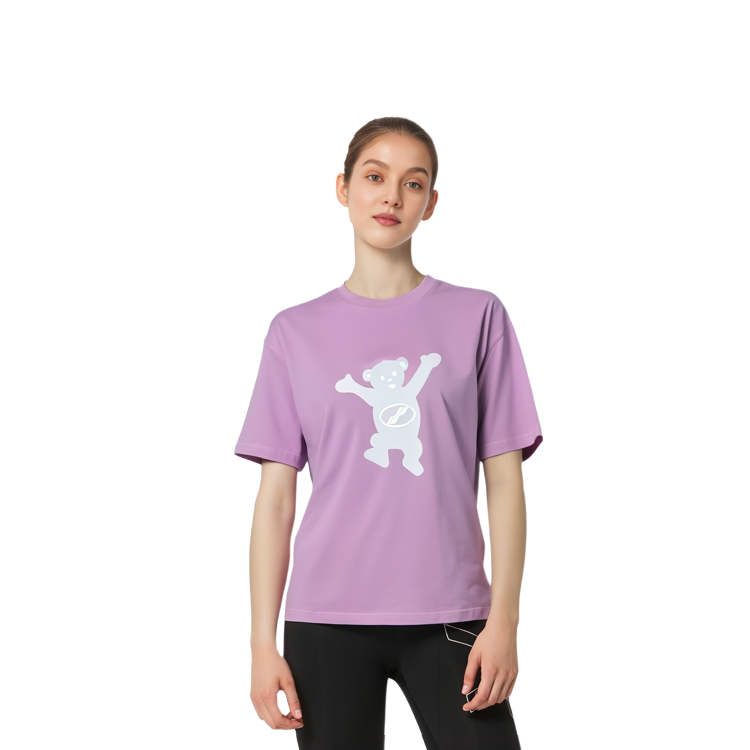 Details for WE11DONE FW22 Pink Cartoon Print Crewneck Unisex Casual T-Shirt WD-TT3-22-715-U-PK