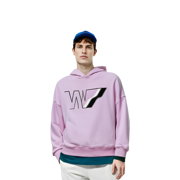 WE11DONE FW22 Pink Letter Logo Printed Unisex Long Sleeve Sweatshirt WD-TH3-22-708-U-LP 圖 4
