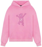 WE11DONE FW22 Pink Teddy Bear Logo Hoodie Unisex. WD-TH3-22-727-U-PK WE11DONE FW22 Pink Teddy Bear Logo Hoodie Unisex. WD-TH3-22-727-U-PK