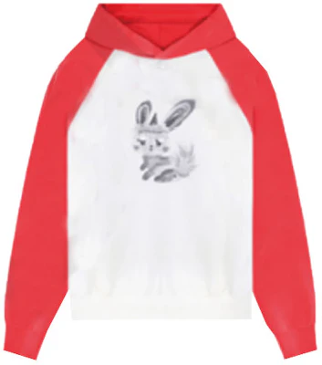 WE11DONE FW22 兔子拼接圖案白色長袖衛衣 男女款 WD-TH3-22-706-U-RD Order WE11DONE FW22 兔子拼接圖案白色長袖衛衣 男女款 WD-TH3-22-706-U-RD