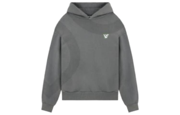 WE11DONE FW22 Solid Color Logo Hoodie Unisex - Gray WD-TH3-22-773-U-CH