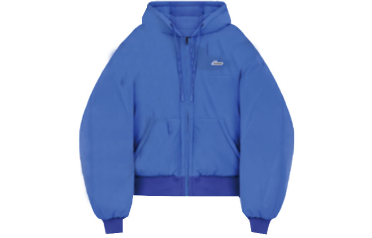 WE11DONE FW22 Solid Color Logo Zip-Up Hoodie Unisex - Blue WD-PJ3-22-052-U-BL