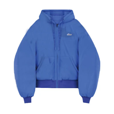 WE11DONE FW22 Solid Color Logo Zip-Up Hoodie Unisex - Blue WD-PJ3-22-052-U-BL