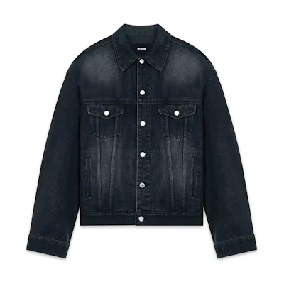 WE11DONE FW22 Solid Color Long Sleeve Jacket Unisex - Black WD-DJ3-22-377-U-BK