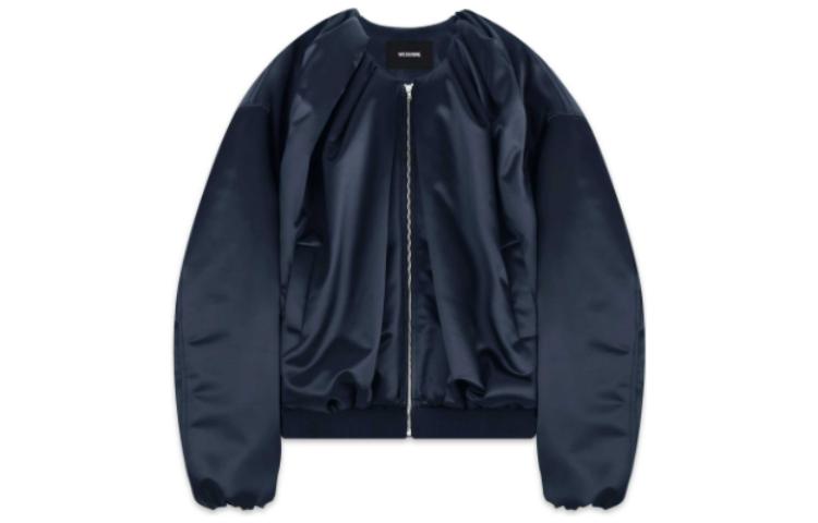 WE11DONE FW22 Solid Ruched Long Sleeve Jacket Unisex WD-JP3-22-101-U-NV 圖 2