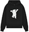 Buy WE11DONE FW22 Sudadera con Capucha Negra Unisex Estampado Oso Teddy. WD-TH3-22-723-U-BK