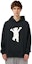 Sizing WE11DONE FW22 Sudadera con Capucha Negra Unisex Estampado Oso Teddy. WD-TH3-22-723-U-BK