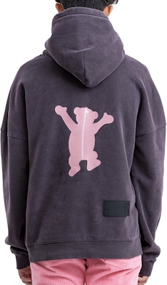 WE11DONE FW22 Teddy Bear Print Fleece Hoodie Charcoal Unisex Winter Apparel. WD-TH8-20-102-U-CH Purchase WE11DONE FW22 Teddy Bear Print Fleece Hoodie Charcoal Unisex Winter Apparel. WD-TH8-20-102-U-CH