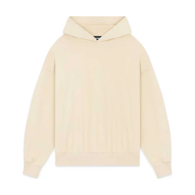 WE11DONE FW22 Unisex Beige Logo Print Hoodie Sweatshirt WD-TH3-22-713-U-BG