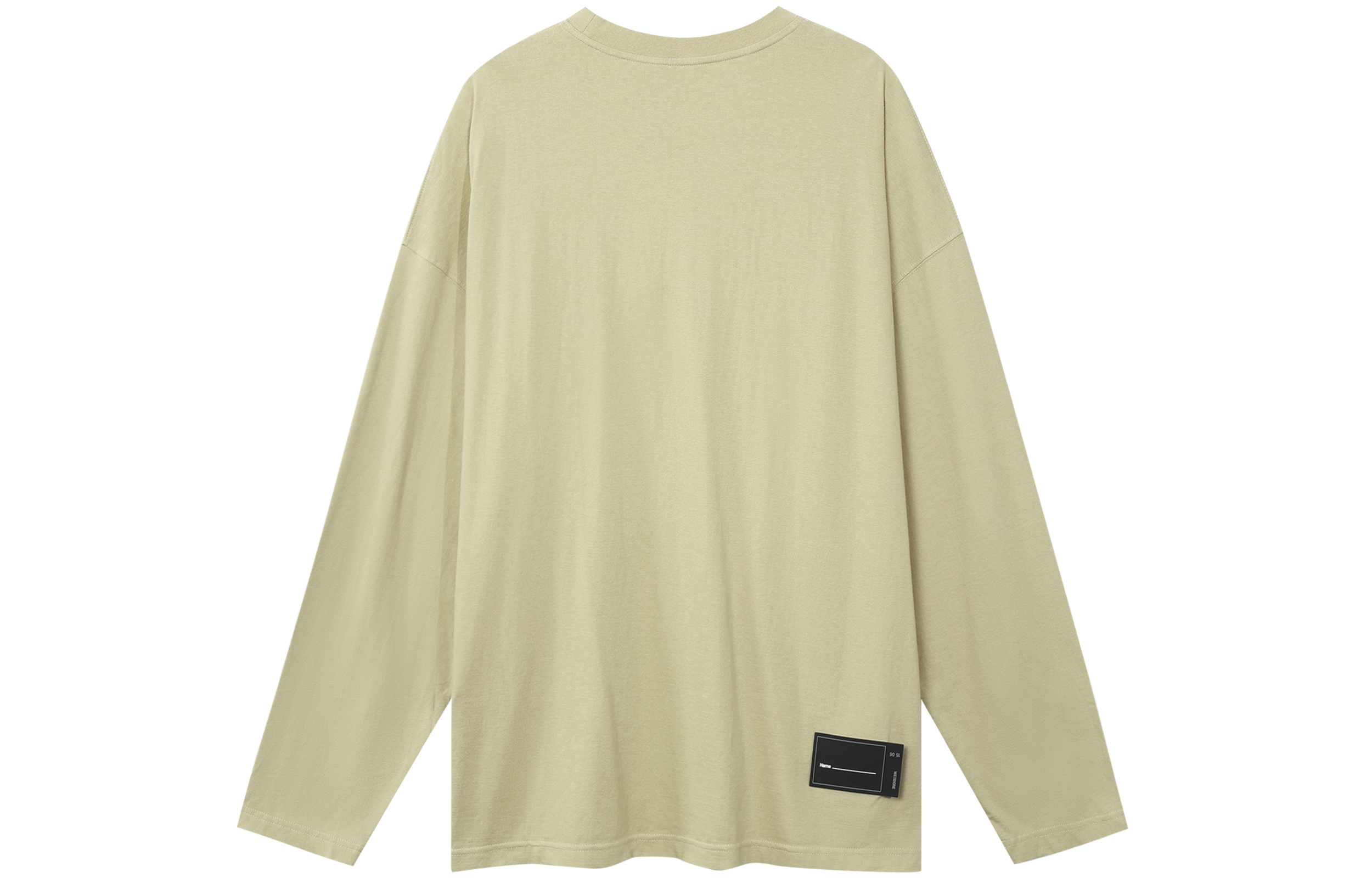 Lookbook WE11DONE FW22 中性款米色方标套头卫衣 WD-TT3-22-712-U-BG