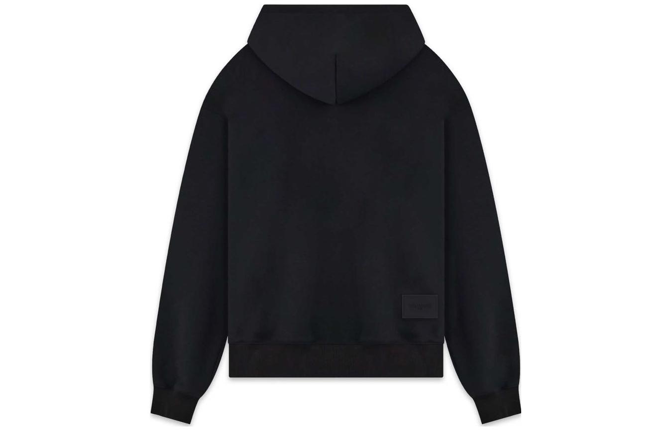 Lookbook WE11DONE FW22 男女同款黑色连帽衫 字母Logo印花 WD-TH3-22-845-U-BK