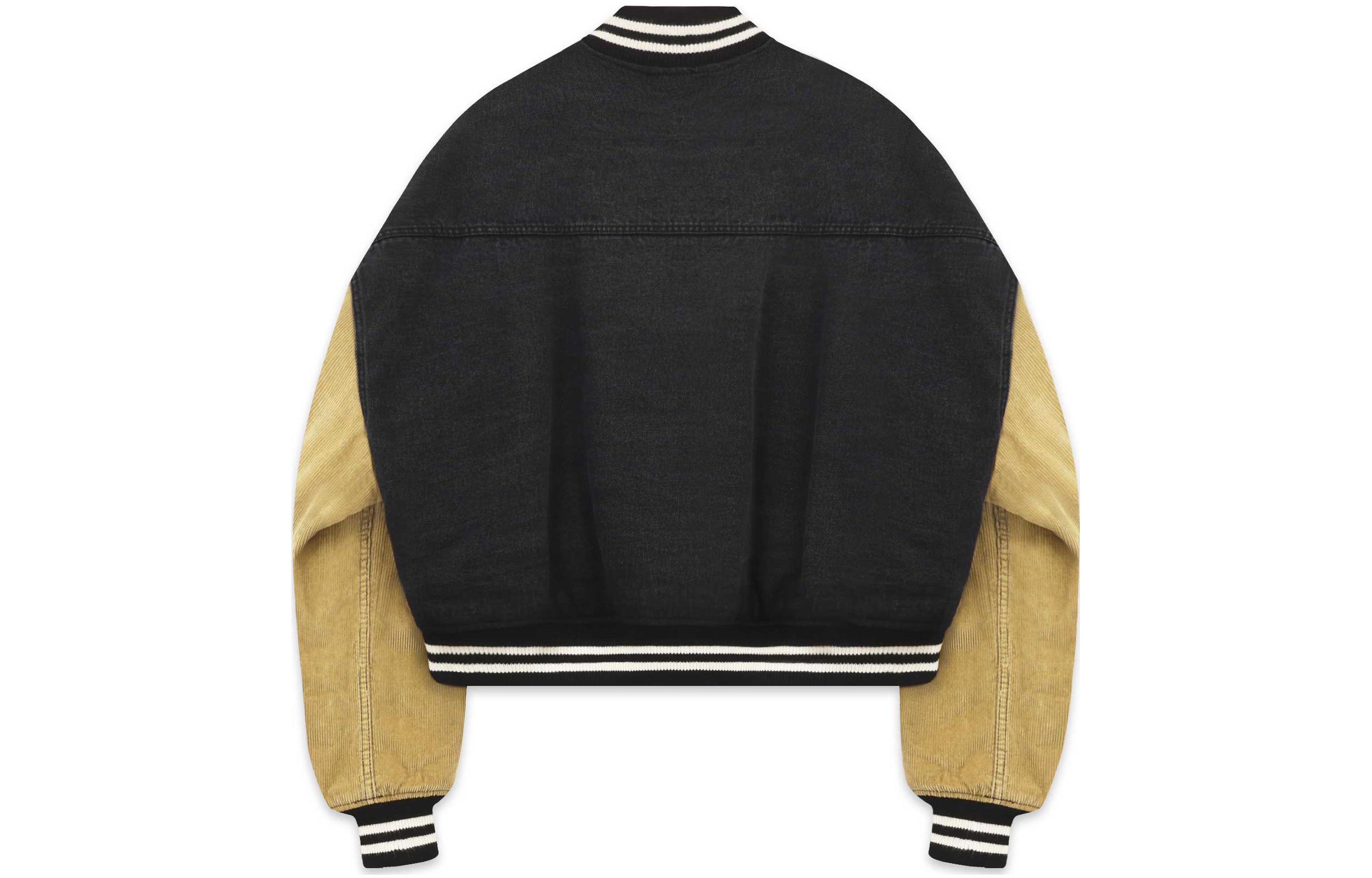 WE11DONE FW22 Unisex Black Logo Patch Casual Long Sleeve Jacket WD-DJ3-22-371-U-BK 圖 3