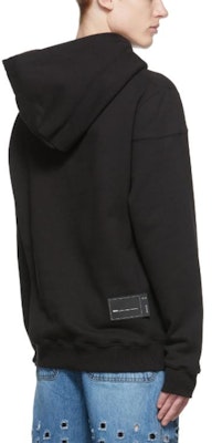 WE11DONE FW22 男女黑色連帽上衣印有簡約Logo設計 WD-TH3-22-867-U-BK Shop WE11DONE FW22 男女黑色連帽上衣印有簡約Logo設計 WD-TH3-22-867-U-BK