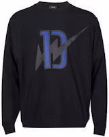 WE11DONE FW22 Unisex Black Pullover Sweatshirt with Logo Print WD-TS3-22-808-U-BK WE11DONE FW22 Unisex Black Pullover Sweatshirt with Logo Print WD-TS3-22-808-U-BK