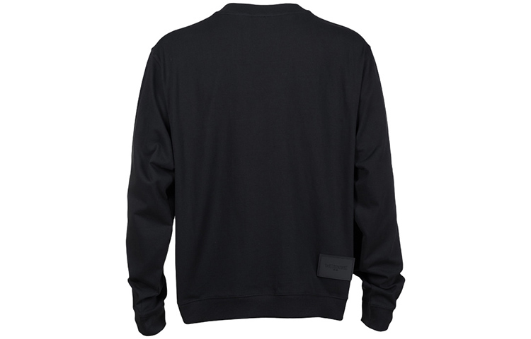 WE11DONE FW22 Unisex Black Pullover Sweatshirt with Logo Print WD-TS3-22-808-U-BK 圖 3