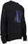 Purchase WE11DONE FW22 Unisex Black Pullover Sweatshirt with Logo Print WD-TS3-22-808-U-BK