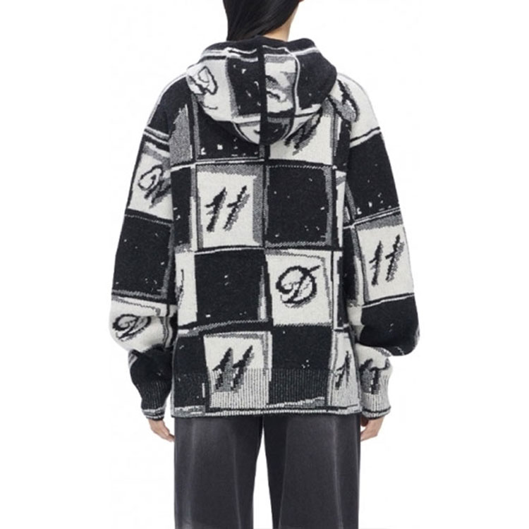 WE11DONE FW22 Unisex Black Sweatshirt with Classic Logo Print. WD-KT3-22-640-U-BK 圖 4