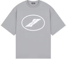 WE11DONE FW22 Unisex Grey Round Neck T-Shirt with Chest Circular Logo. WD-TT1-22-832-U-GY WE11DONE FW22 Unisex Grey Round Neck T-Shirt with Chest Circular Logo. WD-TT1-22-832-U-GY