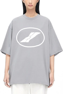 WE11DONE FW22 Unisex Grey Round Neck T-Shirt with Chest Circular Logo. WD-TT1-22-832-U-GY Lookbook WE11DONE FW22 Unisex Grey Round Neck T-Shirt with Chest Circular Logo. WD-TT1-22-832-U-GY