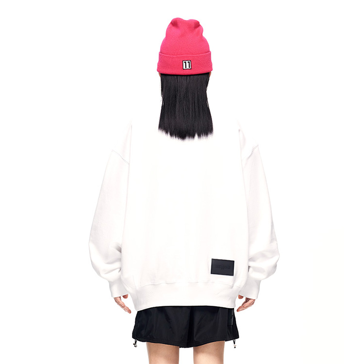 WE11DONE FW22 Unisex Letter Print Crewneck Pullover Sweatshirt White Gift Box WD-TS3-22-829-U-WH 圖 5