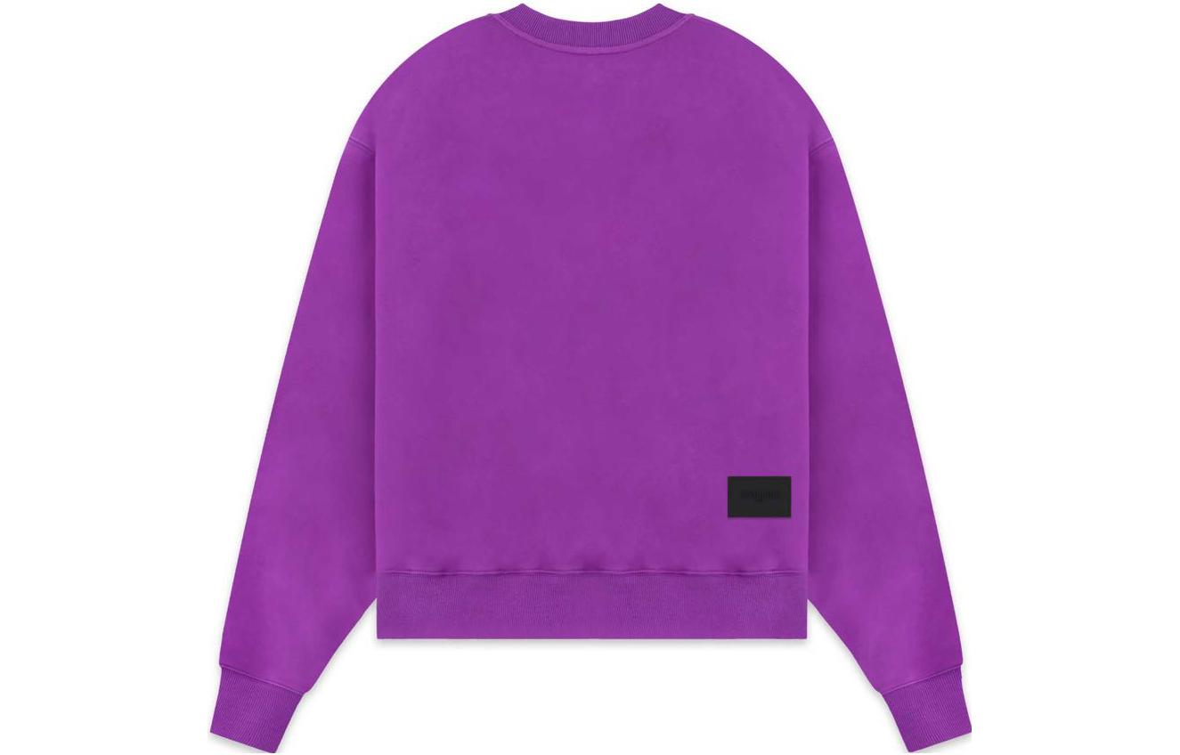 WE11DONE FW22 Unisex Purple Logo Graphic Crewneck Long Sleeve Sweatshirt WD-TS3-22-820-U-PP 圖 3