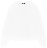 WE11DONE FW22 Unisex Solid Color Crewneck Pullover Sweatshirt White WD-TS3-22-798-U-WH WE11DONE FW22 Unisex Solid Color Crewneck Pullover Sweatshirt White WD-TS3-22-798-U-WH