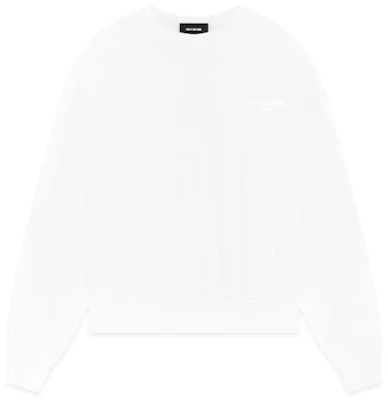 WE11DONE FW22 Sudadera Unisex Blanca de Cuello Redondo Color Sólido WD-TS3-22-798-U-WH Buy WE11DONE FW22 Sudadera Unisex Blanca de Cuello Redondo Color Sólido WD-TS3-22-798-U-WH