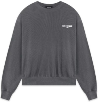 WE11DONE FW22 男女寬鬆純色圓領長袖上衣 - 煤灰色 WD-TS3-22-798-U-CH Order WE11DONE FW22 男女寬鬆純色圓領長袖上衣 - 煤灰色 WD-TS3-22-798-U-CH