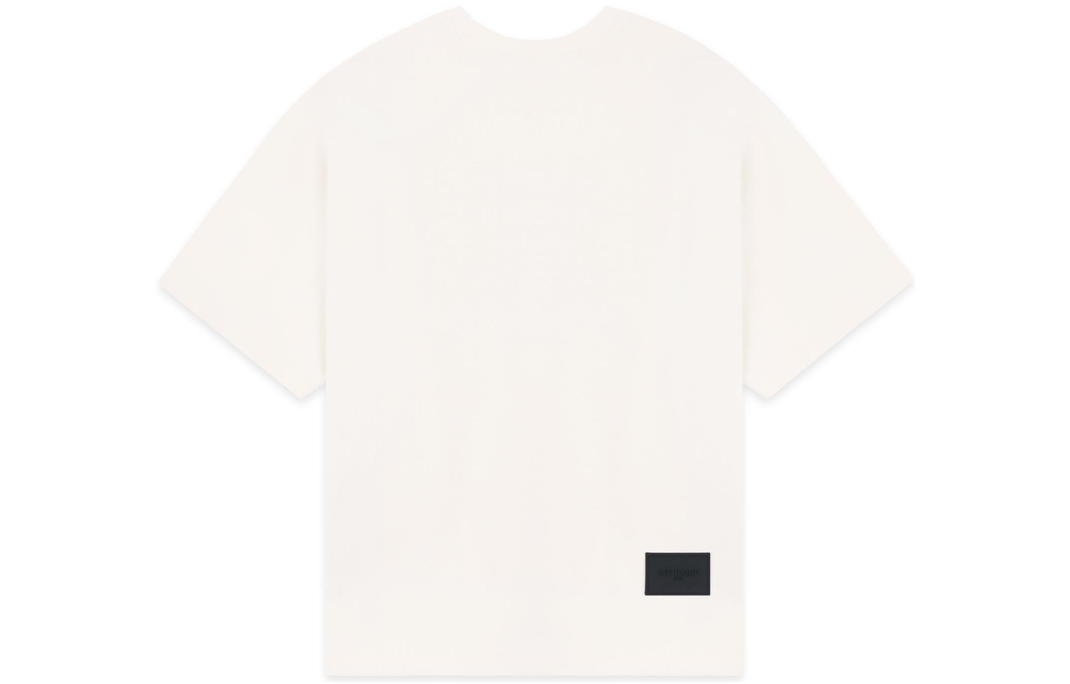 WE11DONE FW22 Unisex White Short Sleeve Tee with Logo Print. WD-TT3-22-804-U-IV 圖 3