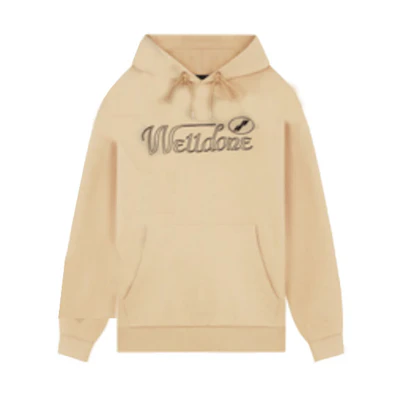 WE11DONE FW22 Unisex Yellow Solid Color Oversized Hoodie WD-TH3-22-852-U-BG