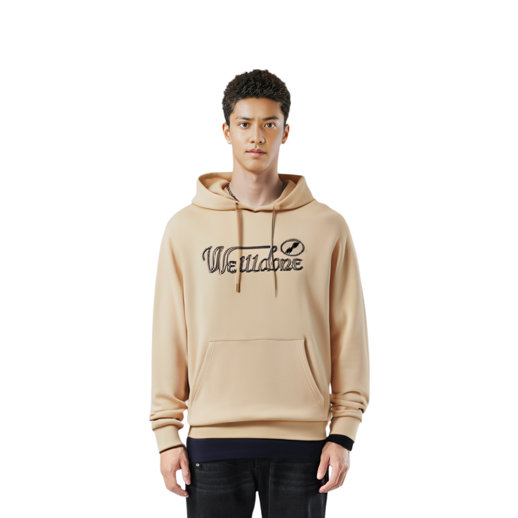 Lookbook WE11DONE FW22 Unisex Yellow Solid Color Oversized Hoodie WD-TH3-22-852-U-BG