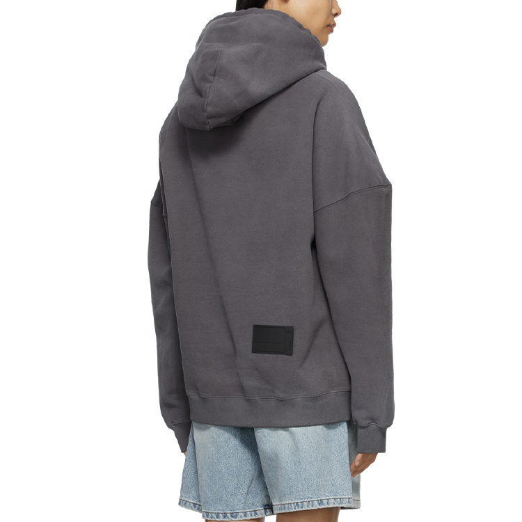 WE11DONE FW22 Vintage Embroidered Bear Hoodie Unisex Black. WD-TH9-20-123-U-BK 圖 4