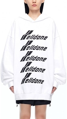 WE11DONE FW22 白色字母印花連帽衫 男女皆宜 秋冬長袖上衣 WD-TH3-22-729-U-WH Lookbook WE11DONE FW22 白色字母印花連帽衫 男女皆宜 秋冬長袖上衣 WD-TH3-22-729-U-WH