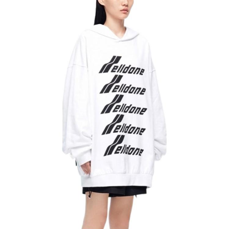 Purchase WE11DONE FW22 白色字母印花連帽衫 男女皆宜 秋冬長袖上衣 WD-TH3-22-729-U-WH