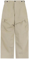 WE11DONE FW23 Beige Wide-Leg Adjustable Button Cargo Pants WD-DP3-23-301-M-BG WE11DONE FW23 Beige Wide-Leg Adjustable Button Cargo Pants WD-DP3-23-301-M-BG