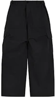 WE11DONE FW23 Black Pleated Loose Fit Cargo Pants Unisex. WD-DP3-23-301-M-BK WE11DONE FW23 Black Pleated Loose Fit Cargo Pants Unisex. WD-DP3-23-301-M-BK