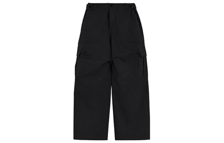 WE11DONE FW23 Black Pleated Loose Fit Cargo Pants Unisex. WD-DP3-23-301-M-BK 圖 2