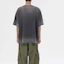 Sizing WE11DONE 2023秋冬款猫图案灰色中性短袖T恤。 WD-TT3-23-742-U-DG