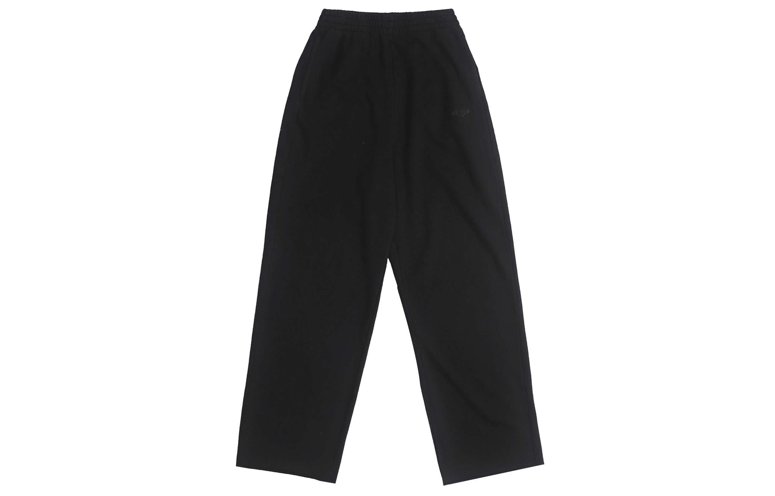 Order WE11DONE FW23 經典標誌中腰黑色運動長褲 男女同款。 WD-TA3-23-790-U-BK