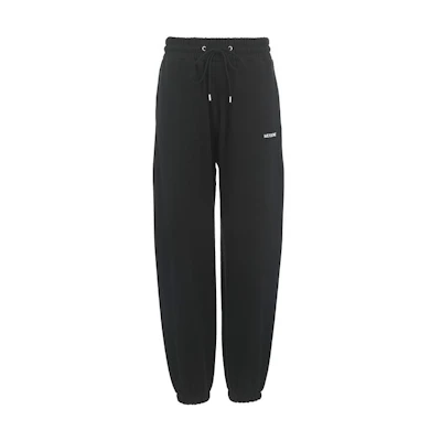 WE11DONE FW23 Elastic Waist Pocket Knit Joggers Men Black WDTA123993UBK