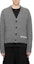 Shop WE11DONE FW23 Grey Logo Knit Button Cardigan Unisex. WD-KC3-23-621-U-CH