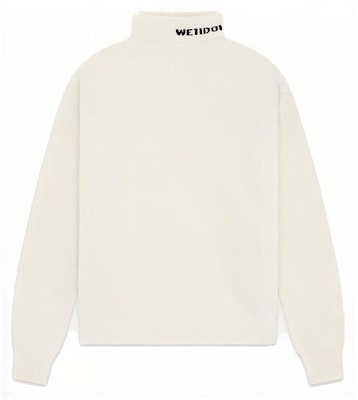 WE11DONE FW23 提花Logo高領毛衣 中性 象牙白 WD-KT3-23-620-U-IV Buy WE11DONE FW23 提花Logo高領毛衣 中性 象牙白 WD-KT3-23-620-U-IV
