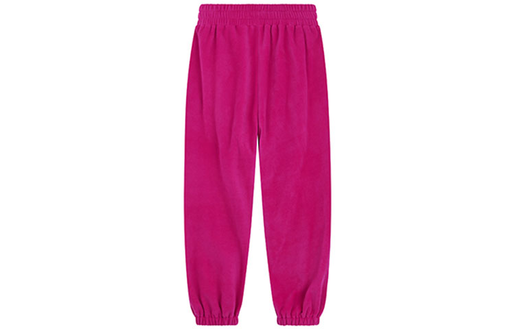 Lookbook WE11DONE FW23 深粉色標誌休閒刷毛長褲 男女適穿 中腰寬鬆版型 WD-TA3-23-779-U-HP