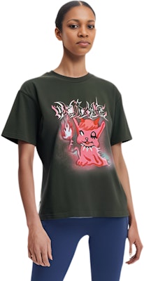 WE11DONE FW23 Monster Letter Print Contrast T-Shirt Unisex Black WD-TT3-23-782-U-KK Lookbook WE11DONE FW23 Monster Letter Print Contrast T-Shirt Unisex Black WD-TT3-23-782-U-KK