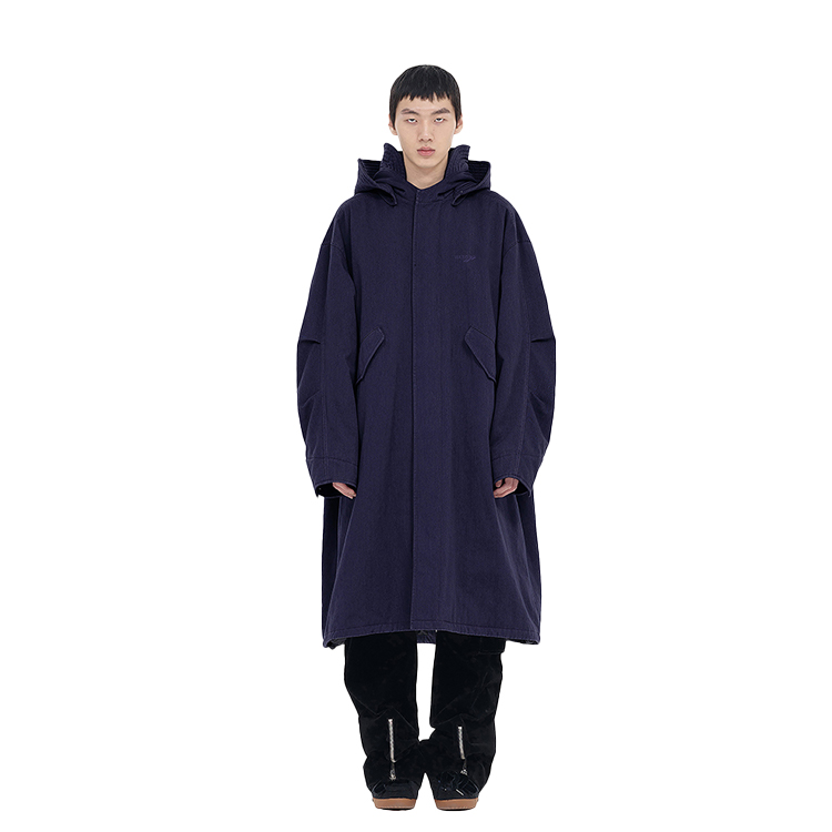 WE11DONE FW23 Oversized Logo Long Sleeve Coat Unisex Black WD-JP3-23-159-M-BK 圖 4