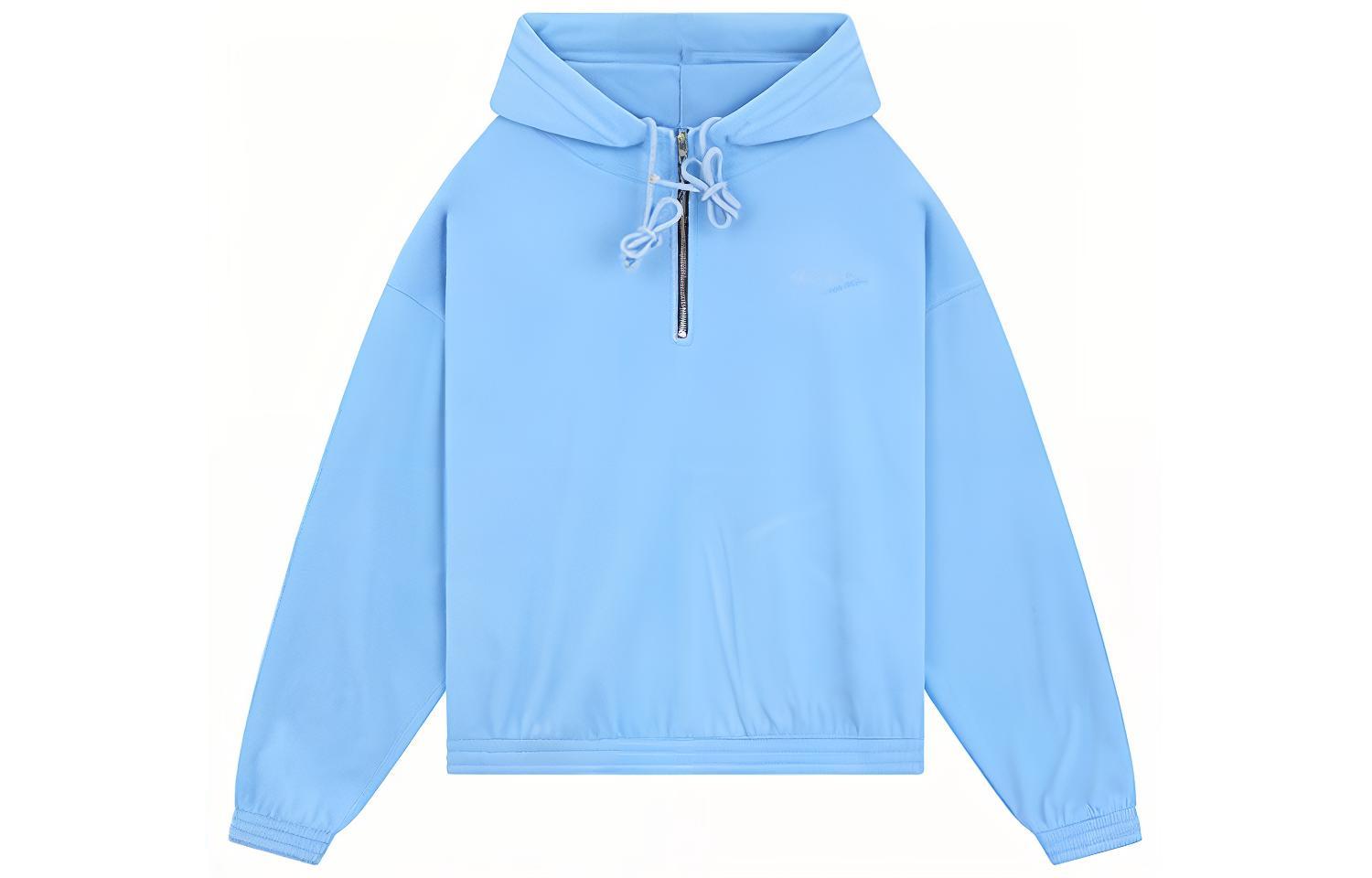 WE11DONE FW23 Oversized Pullover Hoodie Sky Blue Unisex. WD-TH3-23-771-U-SK