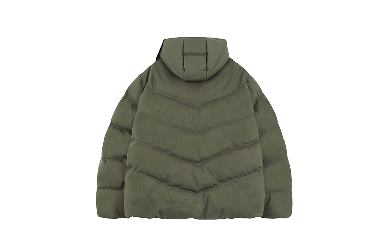 WE11DONE FW23 Unisex Logo Down Jacket Khaki WD-PJ3-23-080-U-KK