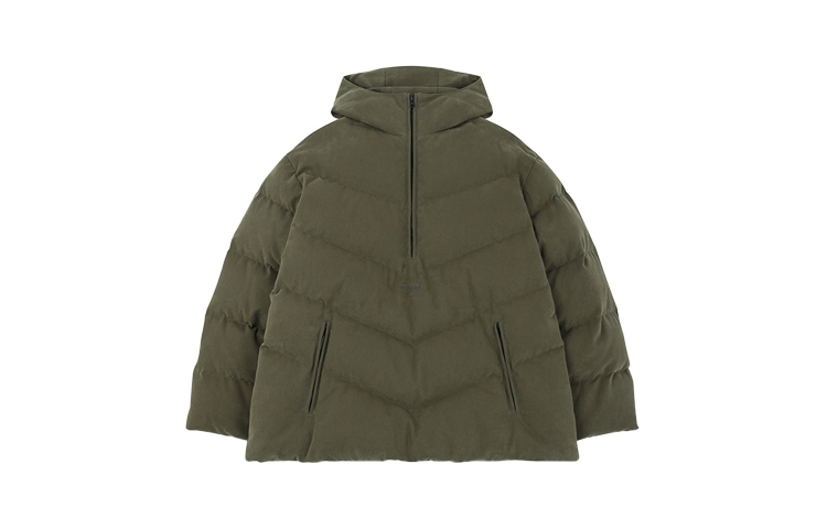 WE11DONE FW23 Unisex Logo Down Jacket Khaki WD-PJ3-23-080-U-KK 圖 3
